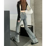 セミフレアデニムパンツ ヴィンテージ風 | SUNSHINE CLOSET | 詳細画像11 