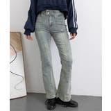 セミフレアデニムパンツ ヴィンテージ風 | SUNSHINE CLOSET | 詳細画像19 