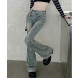 セミフレアデニムパンツ ヴィンテージ風 | SUNSHINE CLOSET | 詳細画像2 