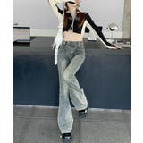 セミフレアデニムパンツ ヴィンテージ風 | SUNSHINE CLOSET | 詳細画像8 