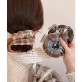 ワンポイントロゴヘアゴム韓国風ボリュームシュシュ おしゃれ秋冬ヘアアクセサリー人… | SUNSHINE CLOSET | 詳細画像18