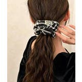 ワンポイントロゴヘアゴム韓国風ボリュームシュシュ おしゃれ秋冬ヘアアクセサリー人… | SUNSHINE CLOSET | 詳細画像2