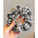 ワンポイントロゴヘアゴム韓国風ボリュームシュシュ おしゃれ秋冬ヘアアクセサリー人… | SUNSHINE CLOSET | 詳細画像6