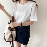 tシャツ レディース半袖ワッフルTシャツ | ANGELCLOSET | 詳細画像15