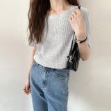 tシャツ レディース半袖ワッフルTシャツ | ANGELCLOSET | 詳細画像3