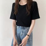 tシャツ レディース半袖ワッフルTシャツ | ANGELCLOSET | 詳細画像6