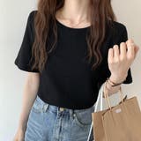 tシャツ レディース半袖ワッフルTシャツ | ANGELCLOSET | 詳細画像9