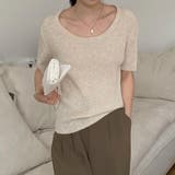 半袖 サマーニット レディースニットソー | ANGELCLOSET | 詳細画像1