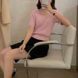 半袖 サマーニット レディースニットソー | ANGELCLOSET | 詳細画像11
