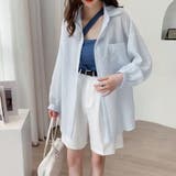 ストライプ ブラウス シアーシャツ 夏服 | ANGELCLOSET | 詳細画像1