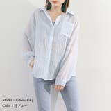 ストライプ ブラウス シアーシャツ 夏服 | ANGELCLOSET | 詳細画像15