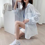 ストライプ ブラウス シアーシャツ 夏服 | ANGELCLOSET | 詳細画像7
