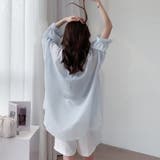 ストライプ ブラウス シアーシャツ 夏服 | ANGELCLOSET | 詳細画像8