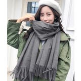 韓国マフラー カシミヤタッチ大判ストール | SUNSHINE CLOSET | 詳細画像1