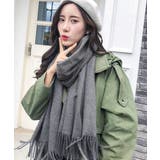 韓国マフラー カシミヤタッチ大判ストール | SUNSHINE CLOSET | 詳細画像6