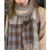 チェック柄マフラーレディース大判ストール | SUNSHINE CLOSET | 詳細画像1 