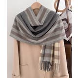 チェック柄マフラーレディース大判ストール | SUNSHINE CLOSET | 詳細画像17 