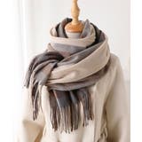 チェック柄マフラーレディース大判ストール | SUNSHINE CLOSET | 詳細画像5 