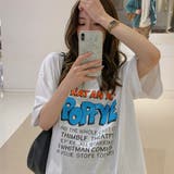 ロゴTシャツ レディース半袖ゆるtシャツ | ANGELCLOSET | 詳細画像11