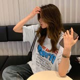 ロゴTシャツ レディース半袖ゆるtシャツ | ANGELCLOSET | 詳細画像12