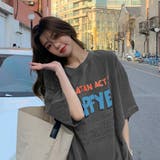 ロゴTシャツ レディース半袖ゆるtシャツ | ANGELCLOSET | 詳細画像7