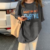 ロゴTシャツ レディース半袖ゆるtシャツ | ANGELCLOSET | 詳細画像8