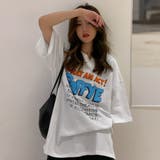 ロゴTシャツ レディース半袖ゆるtシャツ | ANGELCLOSET | 詳細画像9