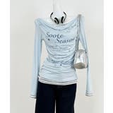 レディースカウルネックロンT重ね着風 細身Tシャツ長袖 シアーロングtシャツ薄手… | SUNSHINE CLOSET | 詳細画像16 