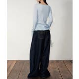 レディースカウルネックロンT重ね着風 細身Tシャツ長袖 シアーロングtシャツ薄手… | SUNSHINE CLOSET | 詳細画像4 