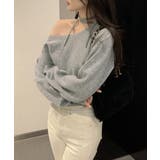 オフショルダーニットトップス春秋きれいめ | SUNSHINE CLOSET | 詳細画像3