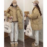 スタンドカラー中綿ダウンコート ゆったり | SUNSHINE CLOSET | 詳細画像16 