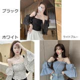 シャーリング オフショルダー トップス | ANGELCLOSET | 詳細画像2