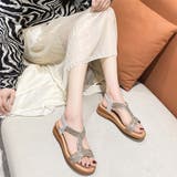 シルバー | ウエッジサンダル レディース夏靴キラキラ | SUNSHINE CLOSET