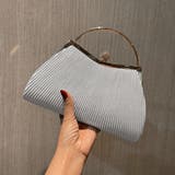 シルバー | プリーツパーティーバッグ クラッチバッグ | SUNSHINE CLOSET