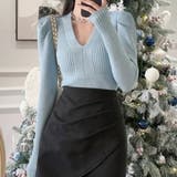 タイトニット Vネック レディース 韓国 | SUNSHINE CLOSET | 詳細画像10