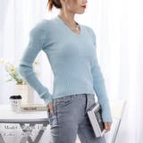 タイトニット Vネック レディース 韓国 | SUNSHINE CLOSET | 詳細画像15