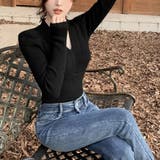 タイトニット Vネック レディース 韓国 | SUNSHINE CLOSET | 詳細画像5