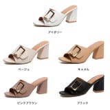 チャンキーヒール オープントゥ サンダル | SUNSHINE CLOSET | 詳細画像4