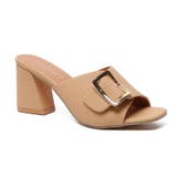 キャメル | チャンキーヒール オープントゥ サンダル | SUNSHINE CLOSET