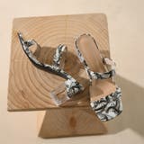 クリアヒールサンダル ダブルベルト 花柄 | ANGELCLOSET | 詳細画像22