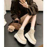 厚底ショートブーツ 秋冬シューズ美脚脚長 | SUNSHINE CLOSET | 詳細画像16