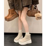 厚底ショートブーツ 秋冬シューズ美脚脚長 | SUNSHINE CLOSET | 詳細画像9