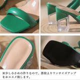 クリアヒールサンダル ミュールレディース | SUNSHINE CLOSET | 詳細画像3 