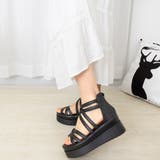 厚底サンダル クロスストラップサンダル夏 | SUNSHINE CLOSET | 詳細画像16