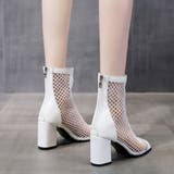 メッシュ ブーツサンダル 夏 太めヒール | SUNSHINE CLOSET | 詳細画像11