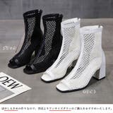 メッシュ ブーツサンダル 夏 太めヒール | SUNSHINE CLOSET | 詳細画像2