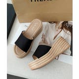 厚底サンダル ウエッジソールサンダル美脚 | ANGELCLOSET | 詳細画像16