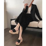 厚底サンダル ウエッジソールサンダル美脚 | ANGELCLOSET | 詳細画像4