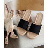 厚底サンダル ウエッジソールサンダル美脚 | ANGELCLOSET | 詳細画像5