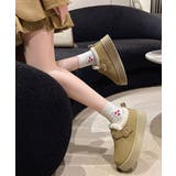 厚底ムートンブーツ 裏起毛ショートブーツ | SUNSHINE CLOSET | 詳細画像8